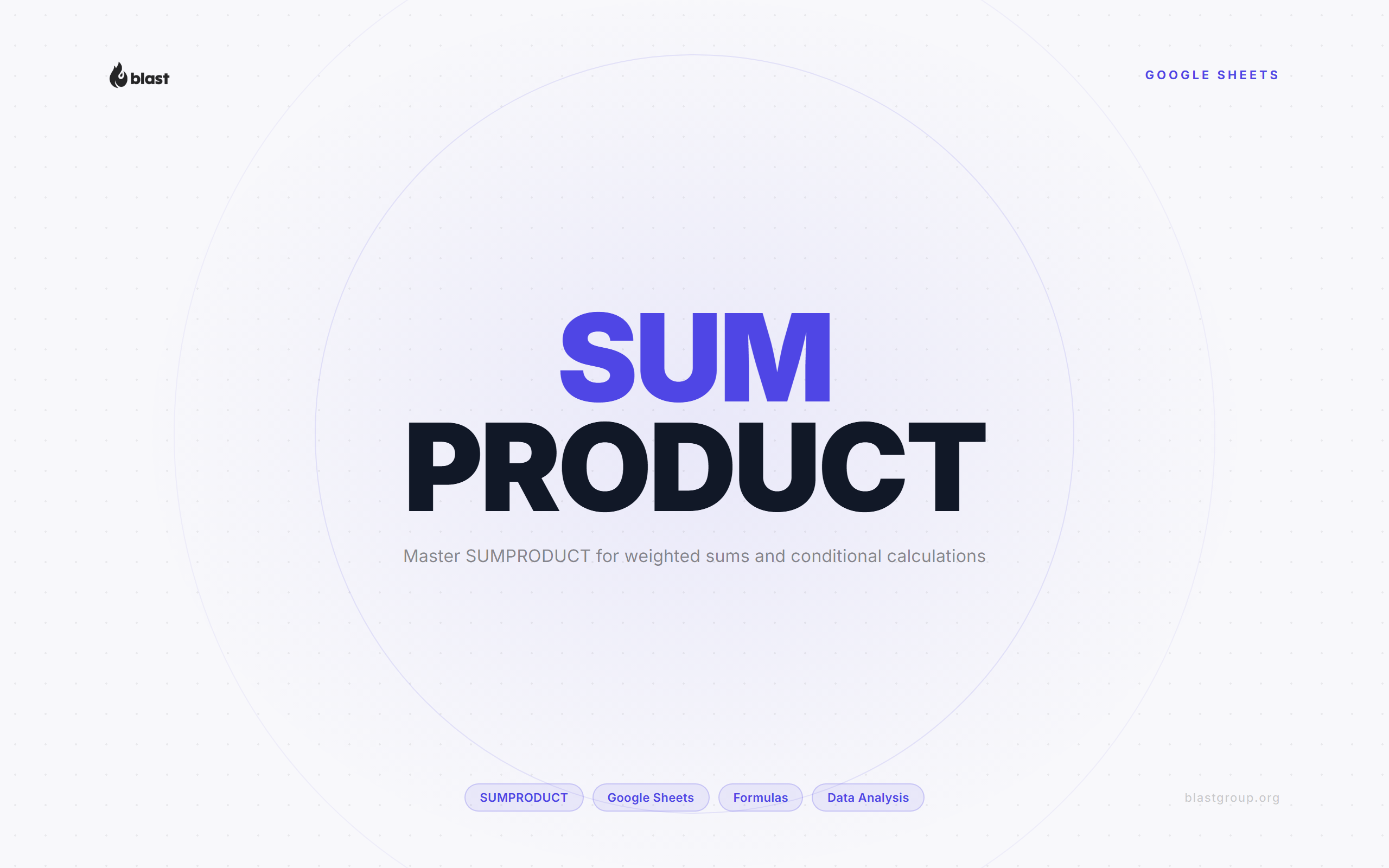 How to Use the SUMPRODUCT Function in Google Spreadsheets: A Comprehensive Guide