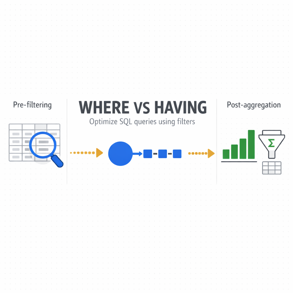Dominando Filtros SQL: Quando Usar WHERE vs HAVING Como um Profissional