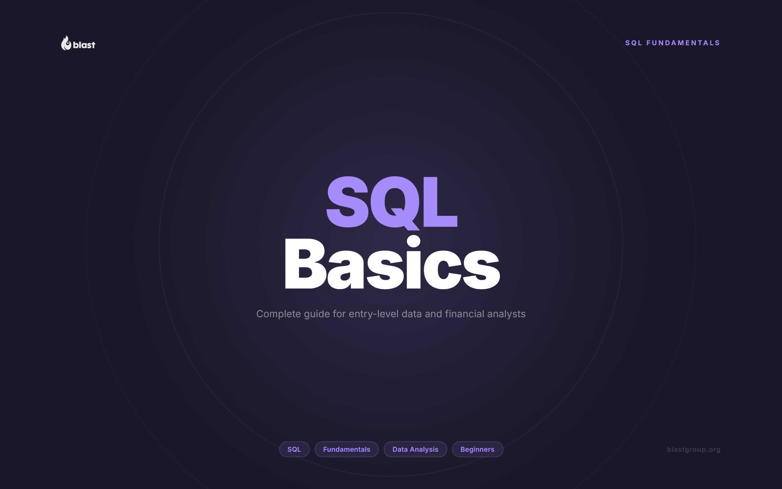 Mastering SQL Fundamentals: A Complete Guide for Entry-Level Data and Financial Analysts